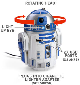 R2D2 Car USB Charger - head can rotate 5