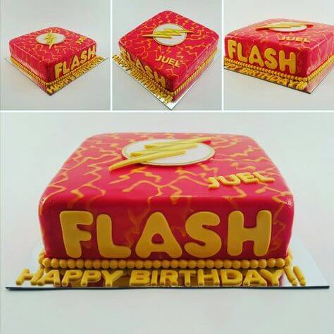 superhero cake flash gordon cake (1)