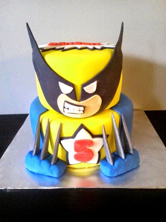 superhero cool cake - wolverine cake (1)
