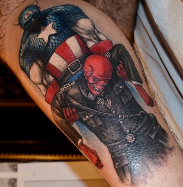 captain america tattoo (1)