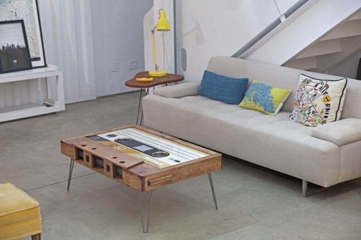 cassette coffee table