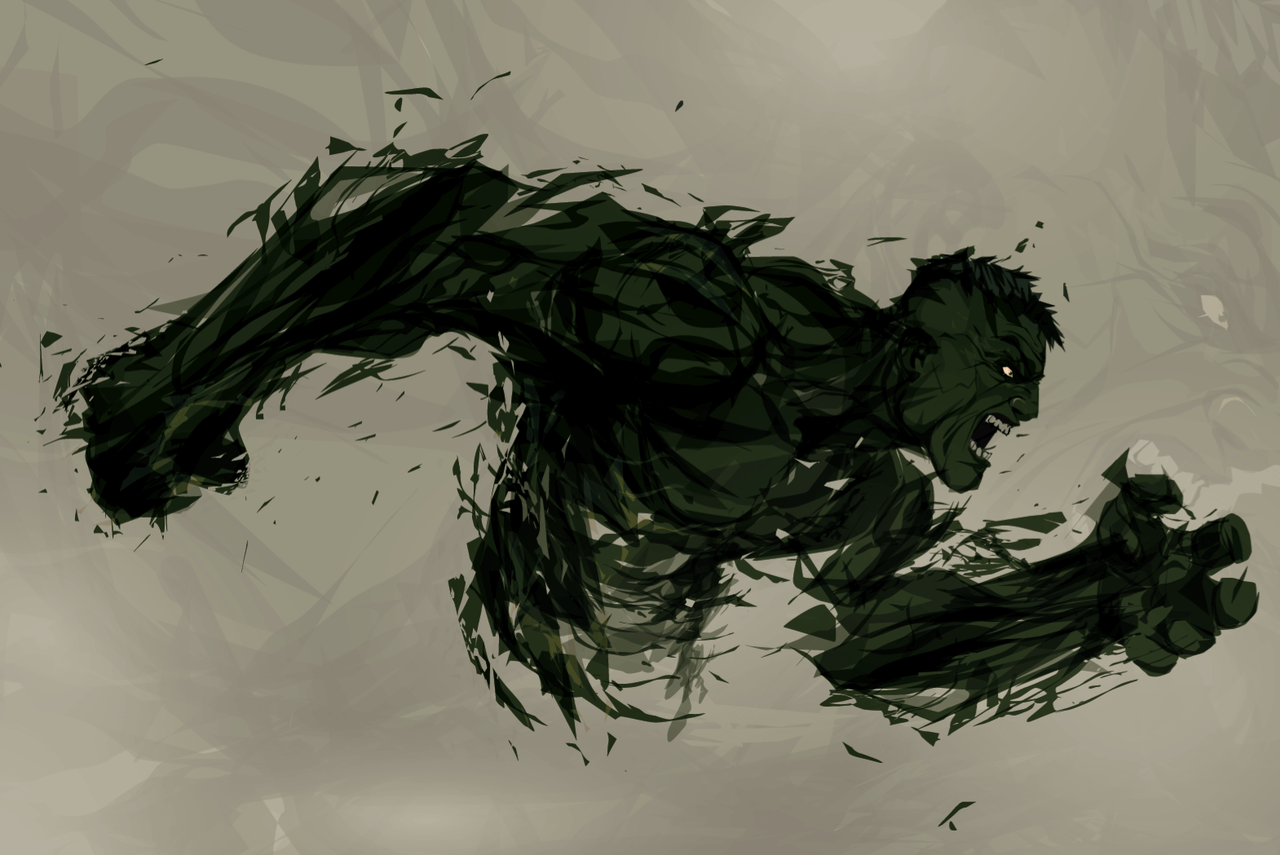 superhero art - hulk (1)