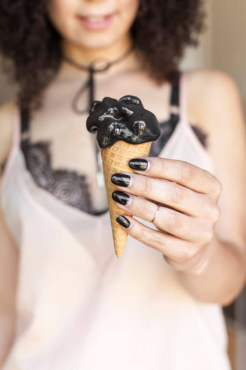 black ice cream 1
