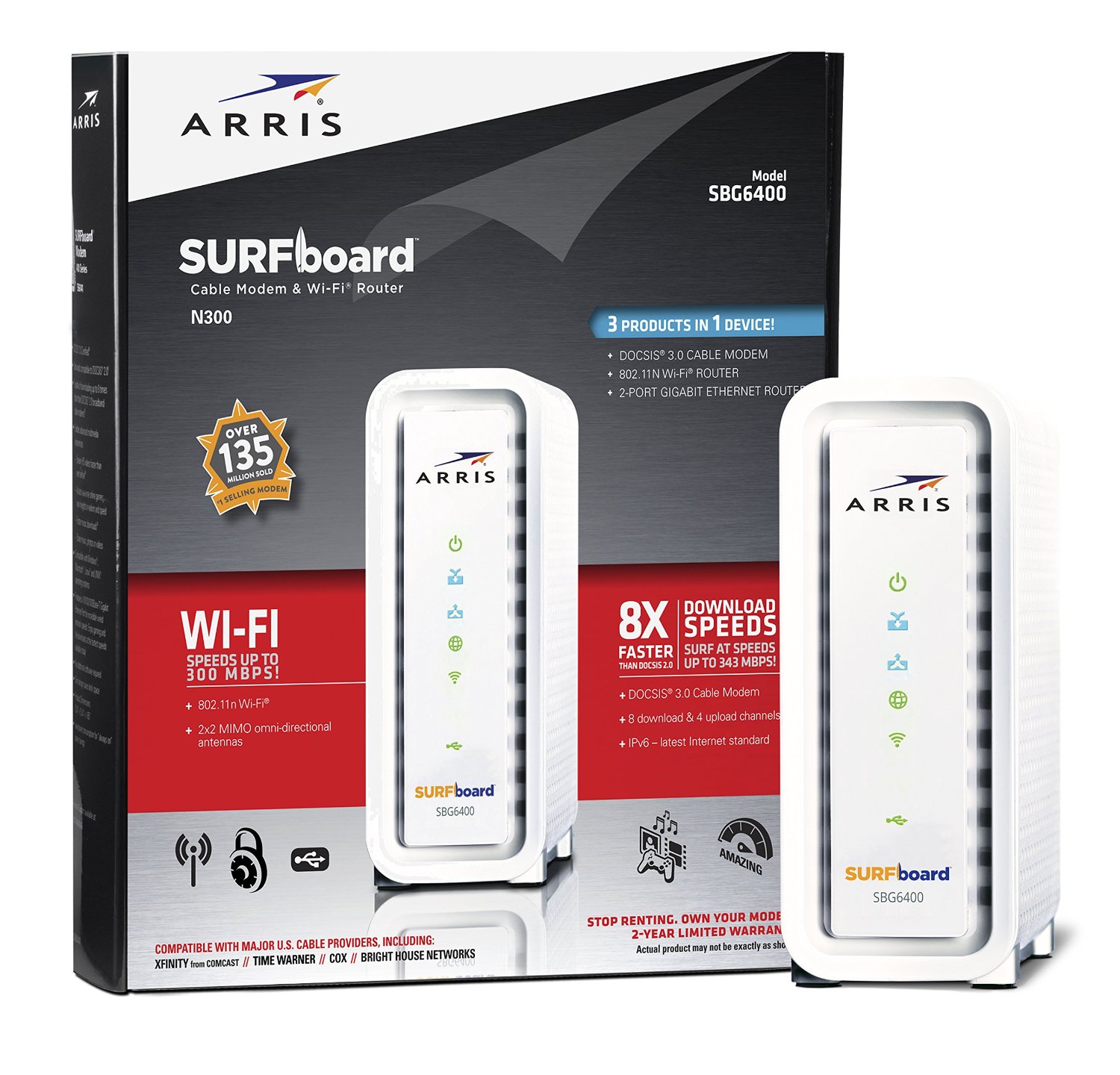 AURRIS SURFBOARD - SBG6400 modem