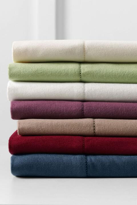 Land's End 6oz Flannel Solid Sheet Set