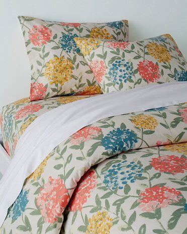 Garnet Hill d'Orsay Floral Signature Flannel Bedding