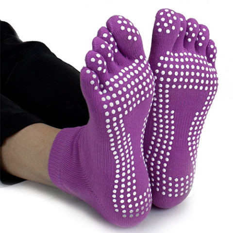 Crown Sporting Goods Yoga Toe Socks