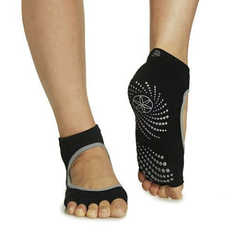GAIAM Grippy Toeless Yoga Socks